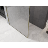 Mexen Kioto Walk-in-Duschwand 150 x 200 cm, crackle transparent 12 mm, gold - 800-150-101-50-04-X