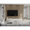 Mexen Lam-SF 01 Akustische Wandleisten 280 x 30 cm, Filz 9 mm, technisches Furnier, Helles Nussbaumholz - S106-280-01-047