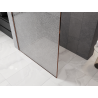 Mexen Kioto Duschwand Walk-in 100 x 200 cm, crackle transparent 12 mm, Roségold - 800-100-101-60-04-X
