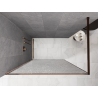 Mexen Kioto Duschwand Walk-in 100 x 200 cm, crackle transparent 12 mm, Roségold - 800-100-101-60-04-X