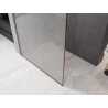 Mexen Kioto Duschwand Walk-in 140 x 200 cm, Crackle-Transparent 12 mm, gebürstetes Kupfer - 800-140-101-65-04-X