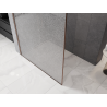 Mexen Kioto Duschwand Walk-in 90 x 200 cm, Crackle transparent 12 mm, gebürstetes Kupfer - 800-090-101-65-04-X