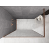 Mexen Kioto Duschwand Walk-in 70 x 200 cm, crackle transparent 12 mm, gebürstetes Kupfer - 800-070-101-65-04-X