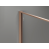 Mexen Kioto Duschwand Walk-in 160 x 200 cm, Crackle transparent 12 mm, gebürstetes Kupfer - 800-160-101-65-04-X