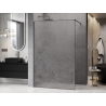 Mexen Kioto Duschwand Walk-in 110 x 200 cm, Crackle Transparent 12 mm, Gun Metal - 800-110-101-95-04-X