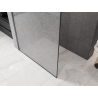Mexen Kioto Duschwand Walk-in 130 x 200 cm, Crackle Transparent 12 mm, Gun Metal - 800-130-101-95-04-X