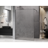 Mexen Kioto Duschwand Walk-in 70 x 200 cm, Crackle transparent 12 mm, Gun Metal - 800-070-101-95-04-X