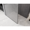 Mexen Kioto Duschwand Walk-in 80 x 200 cm, Crackle Transparent 12 mm, Gun Metal - 800-080-101-95-04-X