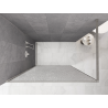 Mexen Kioto Duschwand Walk-in 110 x 200 cm, crackle transparent 12 mm, gebürsteter Nickel - 800-110-101-97-04-X