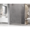 Mexen Kioto Duschtür Walk-in 130 x 200 cm, crackle transparent 12 mm, gebürsteter Nickel - 800-130-101-97-04-X
