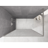 Mexen Kioto Duschwand Walk-in 80 x 200 cm, crackle transparent 12 mm, gebürsteter Nickel - 800-080-101-97-04-X
