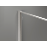 Mexen Kioto Duschwand Walk-in 90 x 200 cm, Crackle transparent 12 mm, gebürsteter Nickel - 800-090-101-97-04-X