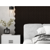 Mexen Lam-SF 02 Akustische Wandlamellen 280 x 30 cm, Filz 9 mm, technisches Furnier, Schwarze Eiche - S106-280-02-046