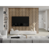 Mexen Lam-SF 01 Lam-SF 26 akustische Wandpaneele 280 x 30 cm, Filz 9 mm, Technisches Furnier, Gebleichte Eiche - S106-280-26-040