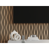 Mexen Lam-SF 01 Lam-SF 26 akustische Wandpaneele 280 x 30 cm, Filz 9 mm, Technisches Furnier, Gebleichte Eiche - S106-280-26-040