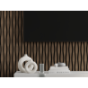 Mexen Lam-SF 01 Lam-SF 26 Akustik-Wandpaneele 280 x 30 cm, Filz 9 mm, technisches Furnier, Dunkle Walnuss - S106-280-26-044