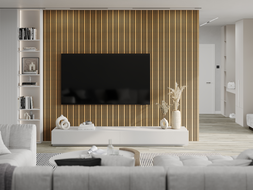 Mexen Lam-F Slim 01 Akustische Wandlamellen 280 x 36,5 cm, Filz 9 mm, technisches Furnier, Eiche Classic - S107-280-01-041