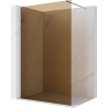 Mexen Kioto Duschwand Walk-in 80 x 200 cm, Bronze 8 mm, Chrom - 800-080-101-01-32