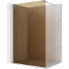 Mexen Kioto Duschwand Walk-in 100 x 200 cm, Bronze 8 mm, Chrom - 800-100-101-01-32