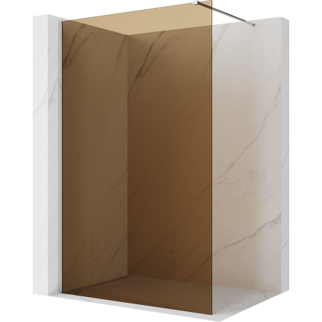 Mexen Kioto Dusche Duschwand Walk-in 120 x 200 cm, Bronze 8 mm, Chrom - 800-120-101-01-32