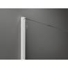 Mexen Kioto Duschwand Walk-in 90 x 200 cm, Bronze 8 mm, Weiß - 800-090-101-20-32