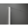 Mexen Kioto Duschwand Walk-in 110 x 200 cm, Bronze 8 mm, Weiß - 800-110-101-20-32