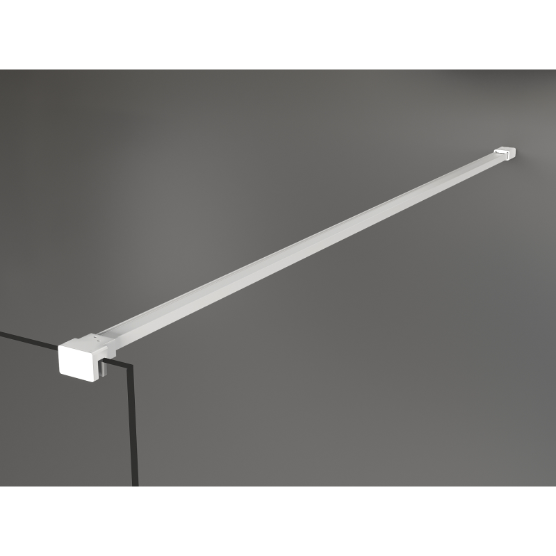 Mexen Kioto Duschwand Walk-in 110 x 200 cm, Bronze 8 mm, Weiß - 800-110-101-20-32