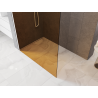 Mexen Kioto Duschwand Walk-in 120 x 200 cm, Bronze 8 mm, Weiß - 800-120-101-20-32