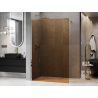Mexen Kioto Walk-in Duschwand 80 x 200 cm, Bronze 8 mm, Gold - 800-080-101-50-32