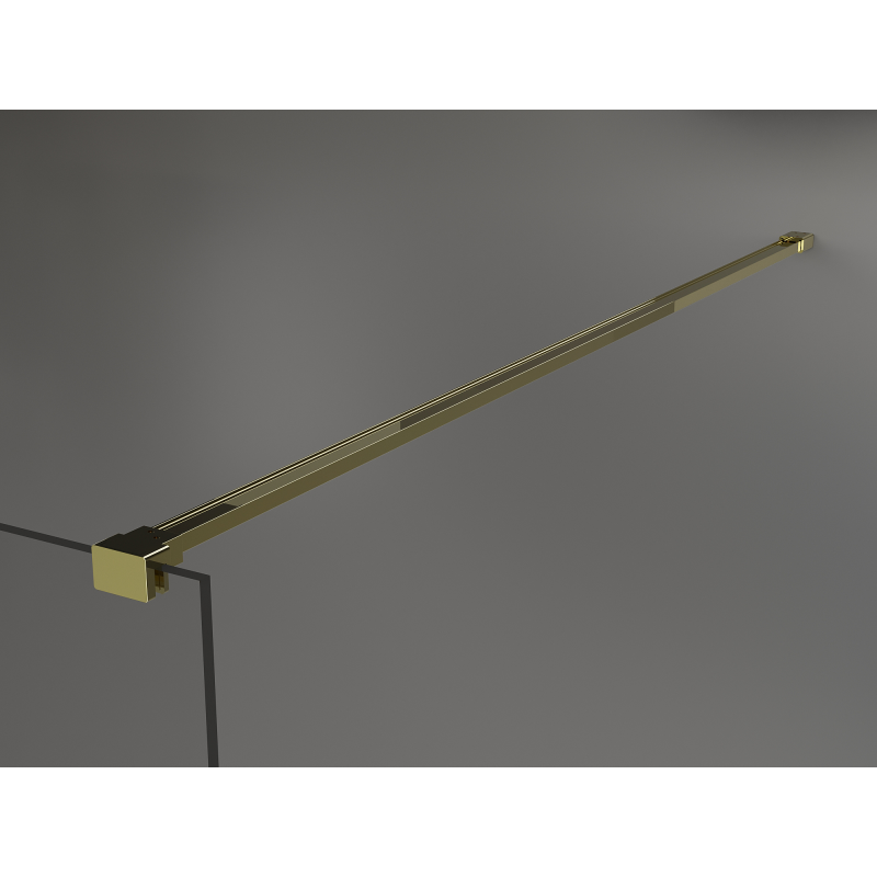Mexen Kioto Duschwand Walk-in 90 x 200 cm, Bronze 8 mm, Gold - 800-090-101-50-32