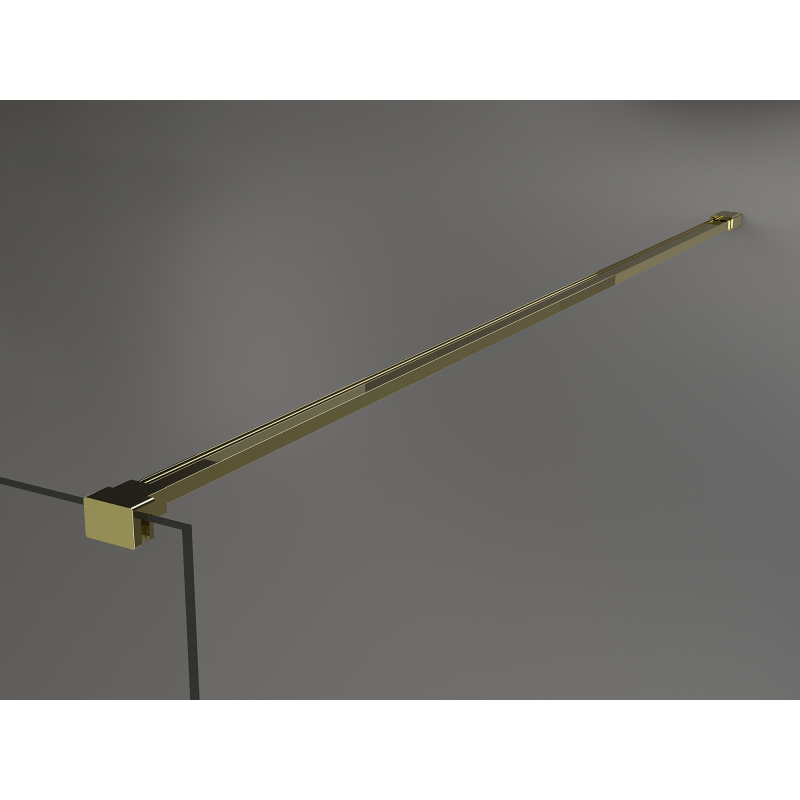 Mexen Kioto Duschwand Walk-in 110 x 200 cm, Bronze 8 mm, Gold - 800-110-101-50-32