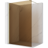 Mexen Kioto Duschwand Walk-in 110 x 200 cm, Bronze 8 mm, Gold - 800-110-101-50-32