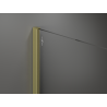 Mexen Kioto Duschwand Walk-in 80 x 200 cm, Bronze 8 mm, gebürstetes Gold - 800-080-101-55-32