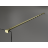 Mexen Kioto Duschwand Walk-in 80 x 200 cm, Bronze 8 mm, gebürstetes Gold - 800-080-101-55-32