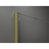 Mexen Kioto Duschewand Walk-in 90 x 200 cm, Bronze 8 mm, gebürstetes Gold - 800-090-101-55-32