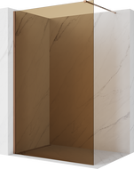 Mexen Kioto Duschwand Walk-in 80 x 200 cm, Bronze 8 mm, Roségold - 800-080-101-60-32