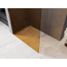 Mexen Kioto Duschwand Walk-in 100 x 200 cm, bronze 8 mm, Roségold - 800-100-101-60-32