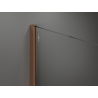 Mexen Kioto Duschwand Walk-in 130 x 200 cm, Bronze 8 mm, Roségold - 800-130-101-60-32