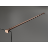 Mexen Kioto Duschwand Walk-in 90 x 200 cm, Bronze 8 mm, gebürstetes Kupfer - 800-090-101-65-32