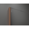 Mexen Kioto Duschwand Walk-in 120 x 200 cm, Bronze 8 mm, gebürstetes Kupfer - 800-120-101-65-32