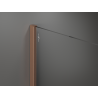 Mexen Kioto Duschwand Walk-in 130 x 200 cm, Bronze 8 mm, Gebürstetes Kupfer - 800-130-101-65-32