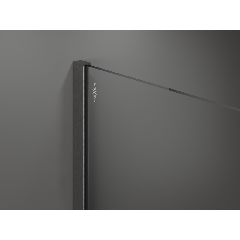 Mexen Kioto Duschrückwand Walk-in 120 x 200 cm, Bronze 8 mm, Gun Gray gebürstet - 800-120-101-66-32