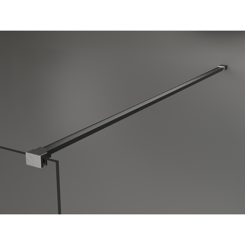 Mexen Kioto Duschwand Walk-in 130 x 200 cm, Bronze 8 mm, Gun Gray gebürstet - 800-130-101-66-32