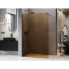 Mexen Kioto Duschwand Walk-in 100 x 200 cm, bronze 8 mm, schwarz - 800-100-101-70-32