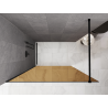Mexen Kioto Duschwand Walk-in 110 x 200 cm, Bronze 8 mm, Schwarz - 800-110-101-70-32