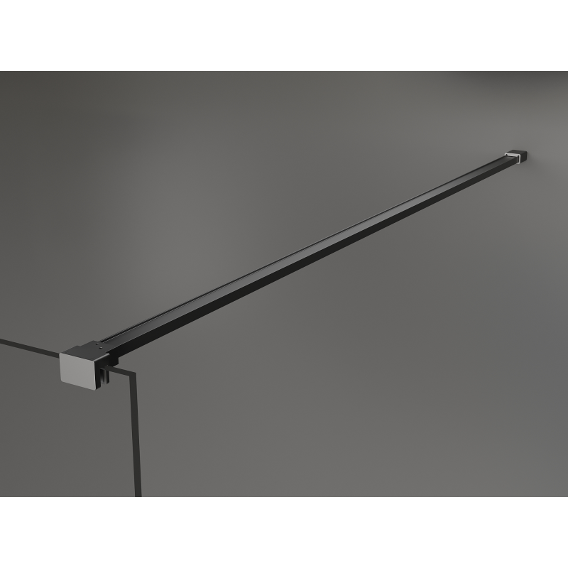 Mexen Kioto Duschtür Walk-in 80 x 200 cm, Bronzeglas 8 mm, Gun Metal - 800-080-101-95-32