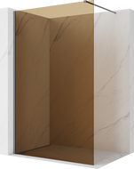 Mexen Kioto Duschwand Walk-in 90 x 200 cm, Bronze 8 mm, Gun Metal - 800-090-101-95-32