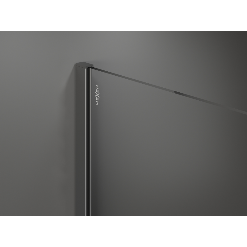 Mexen Kioto Duschwand Walk-in 100 x 200 cm, Bronze 8 mm, Gun Metal - 800-100-101-95-32