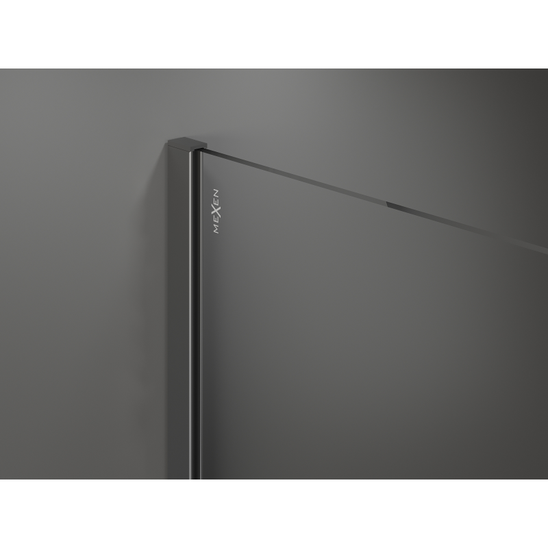 Mexen Kioto Duschwand Walk-in 140 x 200 cm, Bronze 8 mm, Gun Metal - 800-140-101-95-32