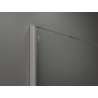 Mexen Kioto Duschwand Walk-in 90 x 200 cm, Bronze 8 mm, gebürsteter Nickel - 800-090-101-97-32